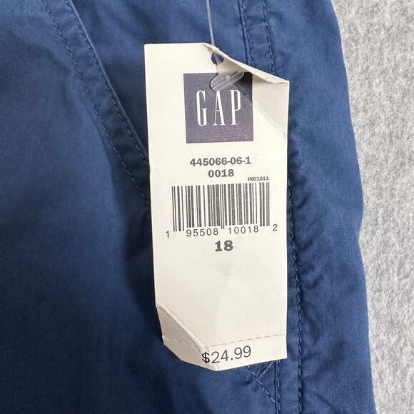 Gap Surplus Cargo Short Dusty Blue WMNS 18 Belted Roll Up Highrise Active Hiking - Picture 4 of 6